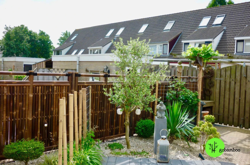 inspiracia bambusový plot